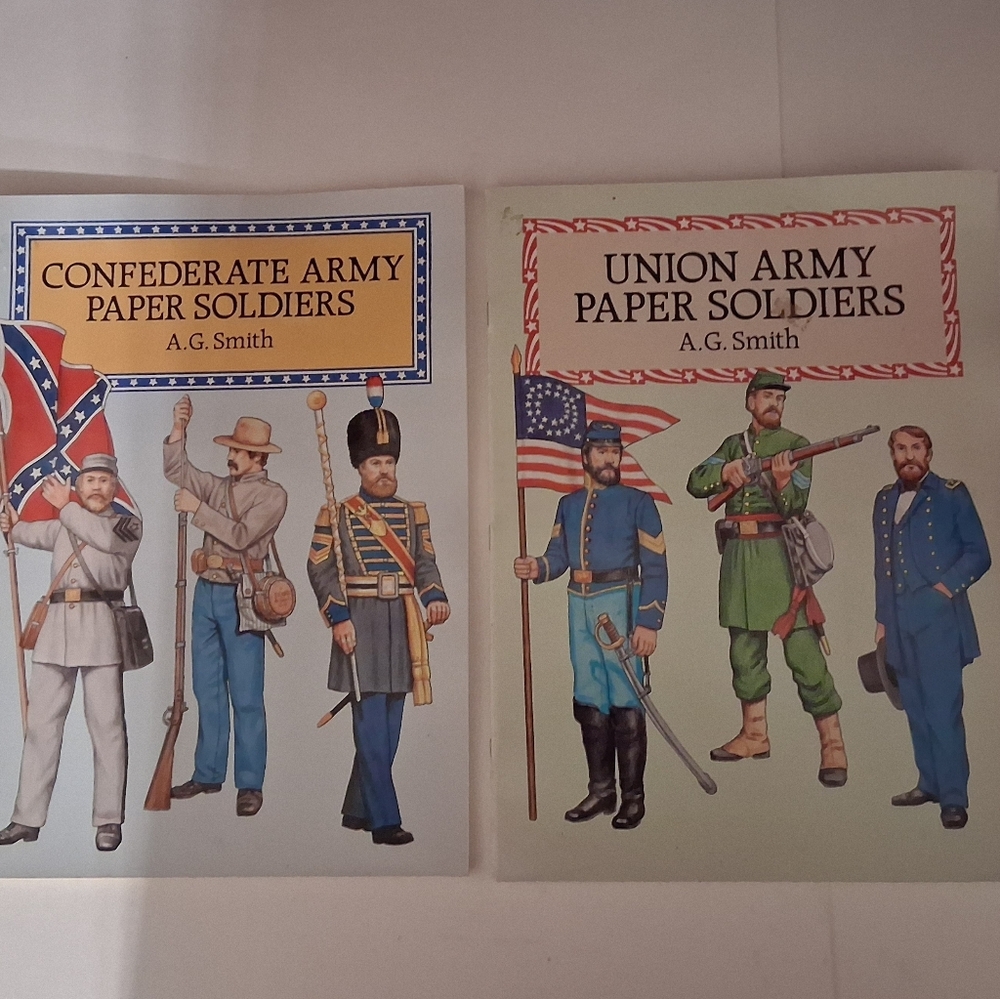 Confederate And Union Army Paper Soldiers Paper Dolls AG Smith - Picture 2 of 16